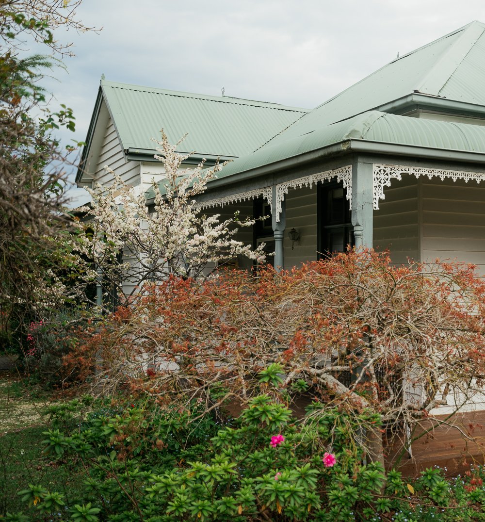 White Rose Cottage in late spring blossom
